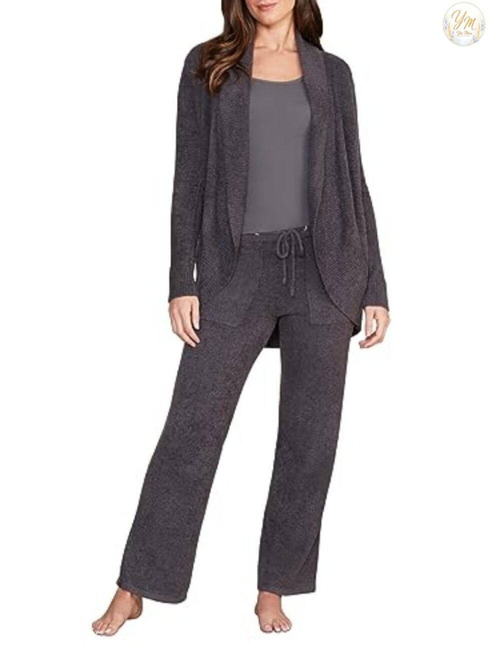 CozyChic Lite Circle Cardigan - Shawl Collar Knit